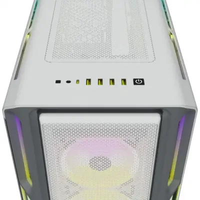 Corsair iCUE 5000T RGB Tempered Glass White CC-9011231-WW