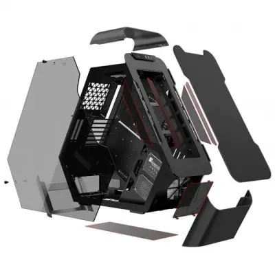 Jonsbo TR03-A Showcase Tempered Glass - czarny