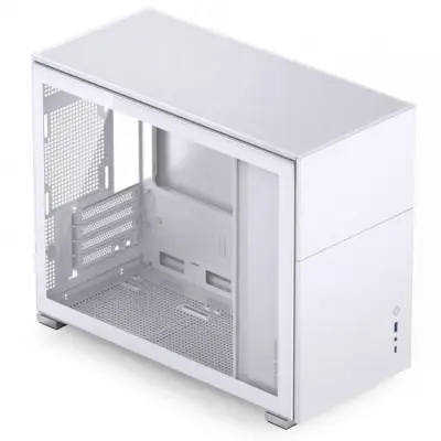 Jonsbo D31 obudowa Micro–ATX, Tempered Glass – biały