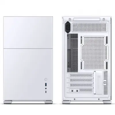 Jonsbo D31 obudowa Micro–ATX, Tempered Glass – biały