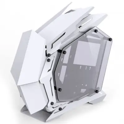 Jonsbo MOD3 Mini Micro–ATX Tower Showcase, Tempered Glass – biały