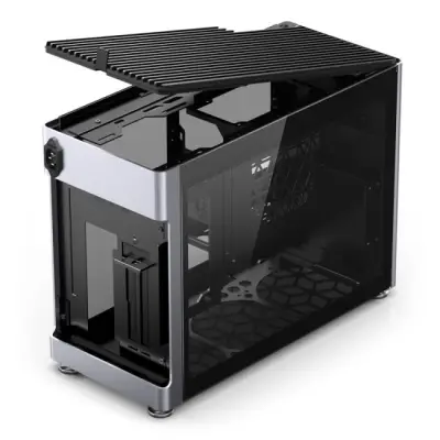 Jonsplus i100 Pro Mini-ITX Tempered Glass - srebrna