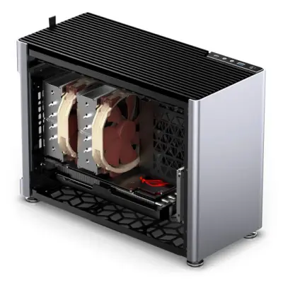 Jonsplus i100 Pro Mini-ITX Tempered Glass - srebrna