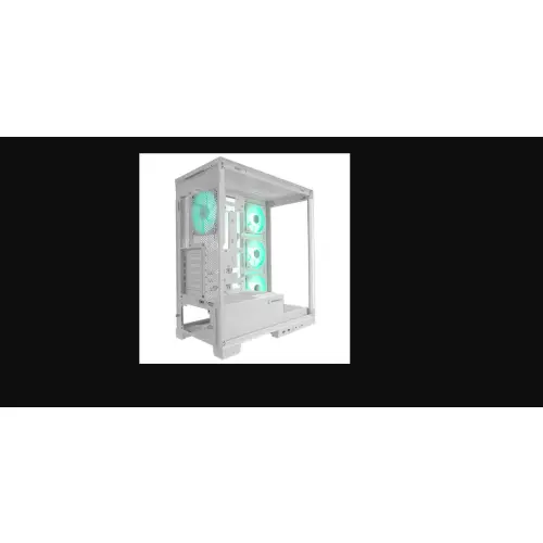 Rampage Hydra V2 Obudowa PC akwarium 4x wentylator ARGB biała