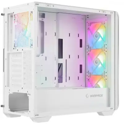 Rampage Craft Obudowa PC 4x wentylatory ARGB biała