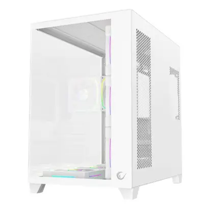 Rampage Obudowa PC ze szkłem hartowanym SEALITE 7x wentylator ARGB PWM Biała