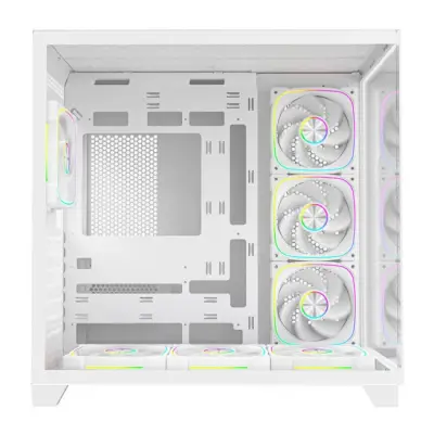 Rampage Obudowa PC ze szkłem hartowanym SEALITE 7x wentylator ARGB PWM Biała