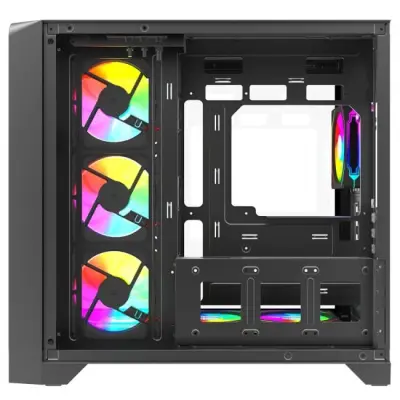 Rampage LYRON Gamingowa obudowa PC Mid Tower 7xFan ARGB PWM czarna