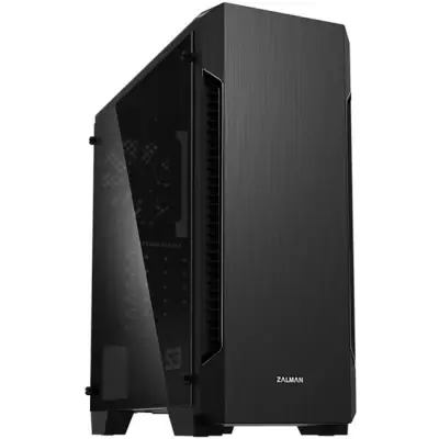 Zalman S3 TG ATX Mid Tower PC Case TG fan x3