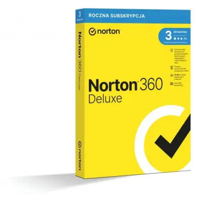 Norton 360 Deluxe BOX PL 3 - device - licencja na rok