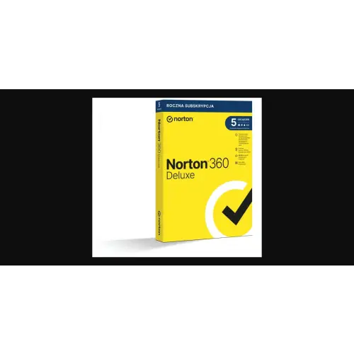Norton 360 Deluxe BOX PL 5 - device - licencja na rok