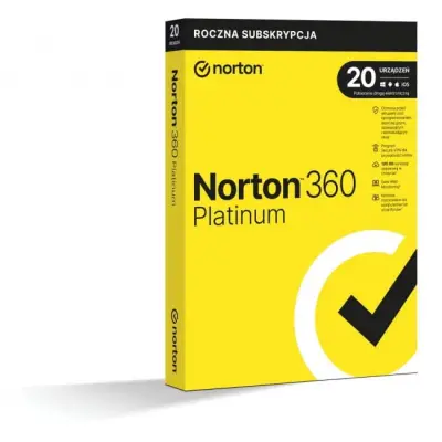 Norton 360 Platinum BOX PL 20 - device - licencja na rok