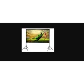 EXTRALINK FOLDABLE PROJECTION SCREEN 100" 16:9, 220x125cm, WHITE, WITH STAND, PSF-100