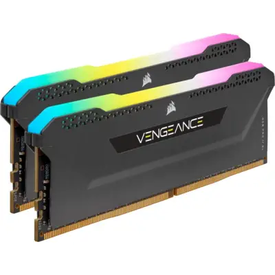 Corsair Vengeance RGB Pro SL Black 32GB [2x16GB 3200MHz DDR4 CL16 DIMM] Ryzen