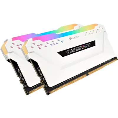 Corsair Vengeance RGB Pro White 16GB [2x8GB 3200MHz DDR4 CL16 1.35V DIMM]