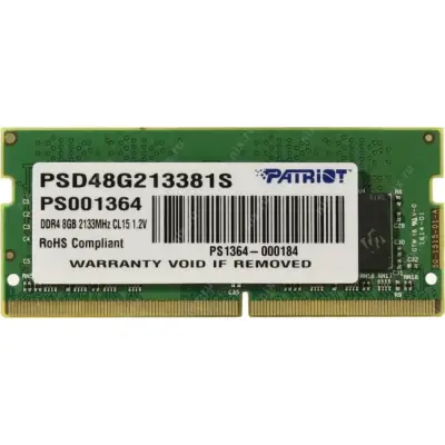 Patriot Signature 8GB [1x8GB 2133MHz DDR4 CL15 SODIMM]