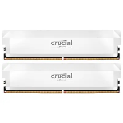 Crucial Pro Overclocking 32GB [2x16GB 6400MHz DDR5 CL38 UDIMM] biała