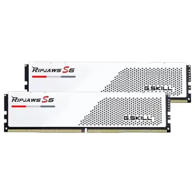 G.Skill Ripjaws S5 32GB [2x16GB 6000MHz DDR5 CL30 XMP3 DIMM] biały