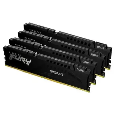 Kingston Fury Beast Black 64GB [4x16GB 5200MHz DDR5 CL40 DIMM]