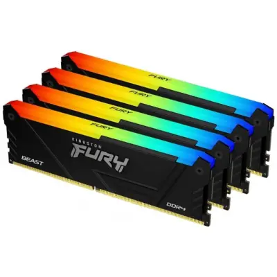 Kingston Fury Beast RGB 128GB [4x32GB 5600MHz DDR5 CL40 DIMM]