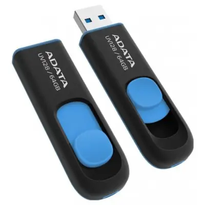 ADATA UV128 64GB USB 3.2 Gen1 czarno-niebieski