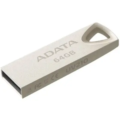 ADATA UV210 64GB USB 2.0 Metallic Aluminium