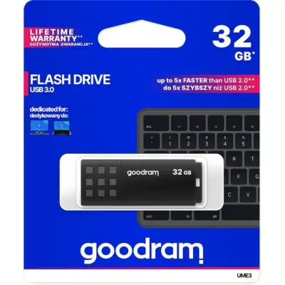 GOODRAM 32GB UME 3 czarny [USB 3.2 gen. 1]