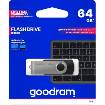 GOODRAM 64GB UTS3 czarny [USB 3.0]