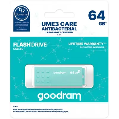 GOODRAM 64GB UME 3 Care błękitny [USB 3.2 gen. 1]