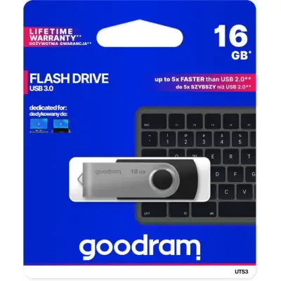 GOODRAM 16GB UTS3 czarny [USB 3.0]