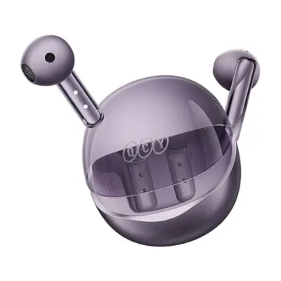 QCY AilyBuds Clear T32 Fioletowe