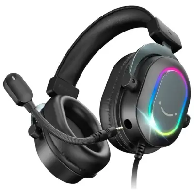FIFINE H6 AmpliGame RGB dźwięk przestrzenny 7.1 słuchawki studyjne nauszne