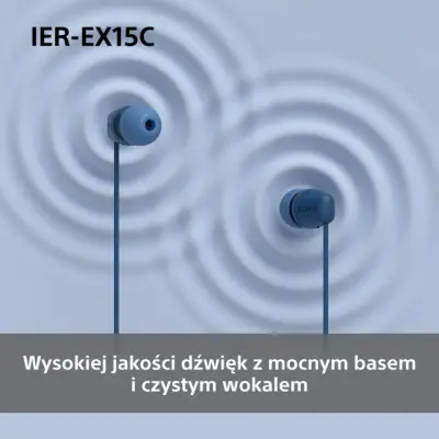 Sony IEREX15C USB-C Niebieskie