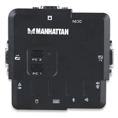 Manhattan Przełącznik KVM 2/1 USB (z audio)