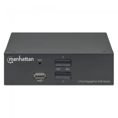 Manhattan 153546 Przełącznik KVM DisplayPort/USB 2x1 4K 60Hz