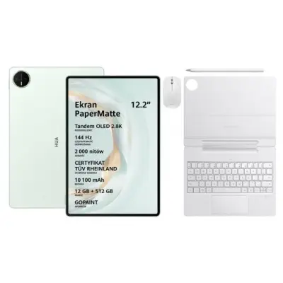 Huawei MatePad Pro 2025 12,2" 12/512GB PaperMatte zielony + klawiatura + rysik + myszka