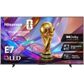 Hisense 75E7S 75" QLED 4K VidaaOS 60Hz Dolby Atmos 2026