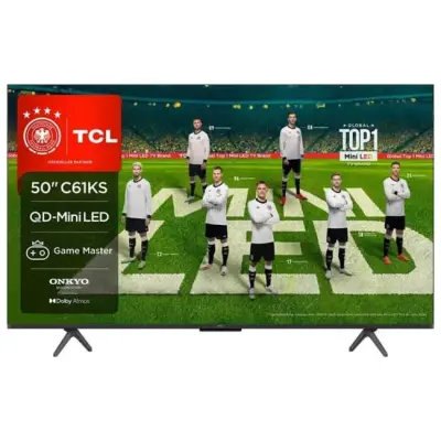 TCL 50C61KS 50" QD-MiniLED 4K GoogleTV 120Hz Dolby Atmos 2025