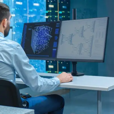 Ergotron LX Dual Stacking Arm (czarny)