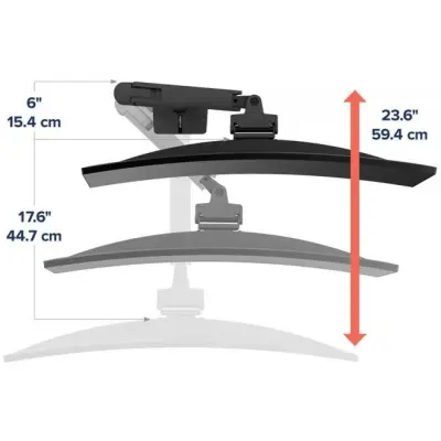 Ergotron HX Desk Monitor Arm (czarny)