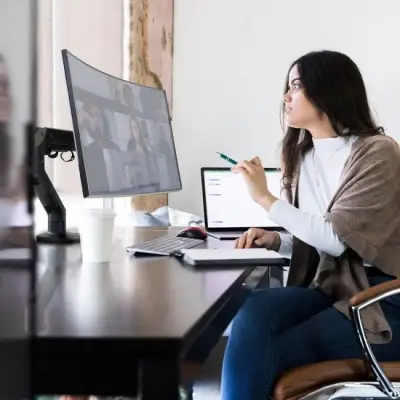 Ergotron HX Desk Monitor Arm (czarny)