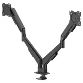 Hama 220907 uchwyt do monitora sprężyna gazowa, 2 ramiona, 13" - 35", czarny