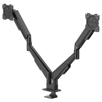 Hama 220907 uchwyt do monitora sprężyna gazowa, 2 ramiona, 13" - 35", czarny