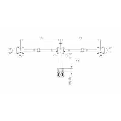 iiyama DS1003C-B1 tripple stand