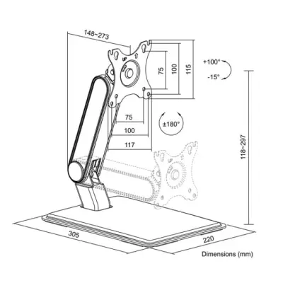 Logilink BP0201 monitor dotykowy 17-32