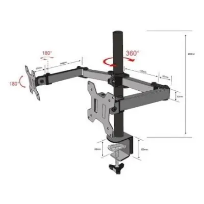 TB TB-MO2 dwuramienny 10-27 10kg VESA 100
