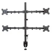 Techly Uchwyt poczwórny biurkowy LCD (27521) 13-27"