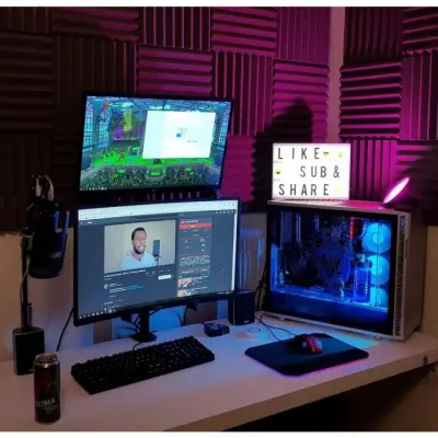 Techly 020690 Uchwyt podwójny biurkowy LED/LCD, 13-27