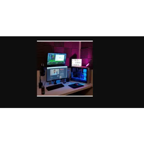 Techly 020690 Uchwyt podwójny biurkowy LED/LCD, 13-27