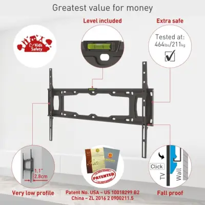 Barkan E400+ Uchwyt ścienny do TV LED/LCD 13-90